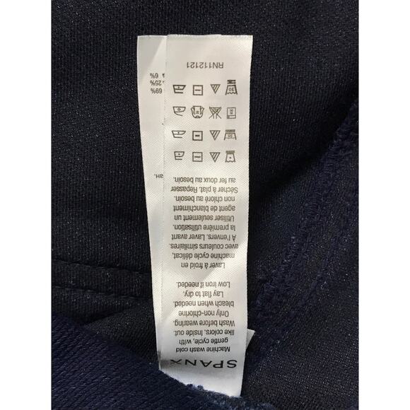 SPANX Jean-ish Dark Wash Denim Leggings M - Picture 8 of 9